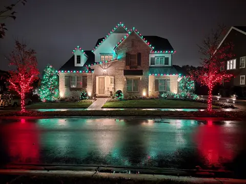 Vibrant Multicolor Holiday Light Displays